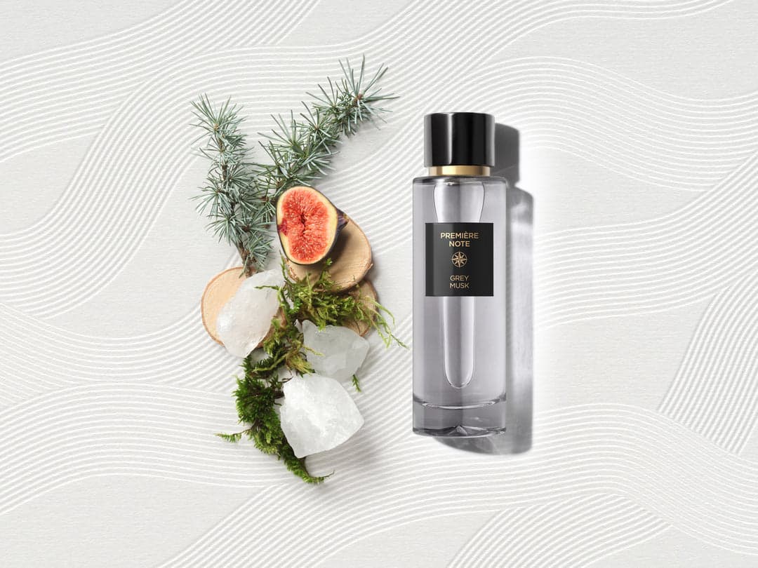 Grey Musk Perfume Bottle