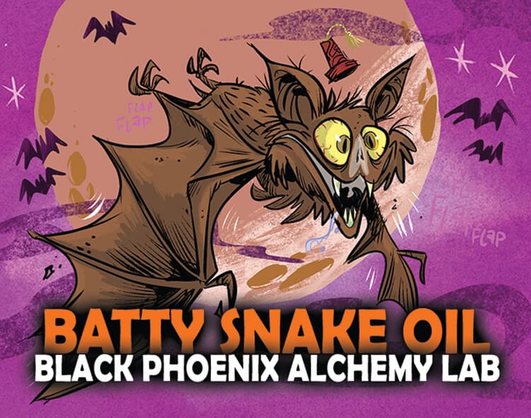 Batty Snake Oil Perfume Bottle