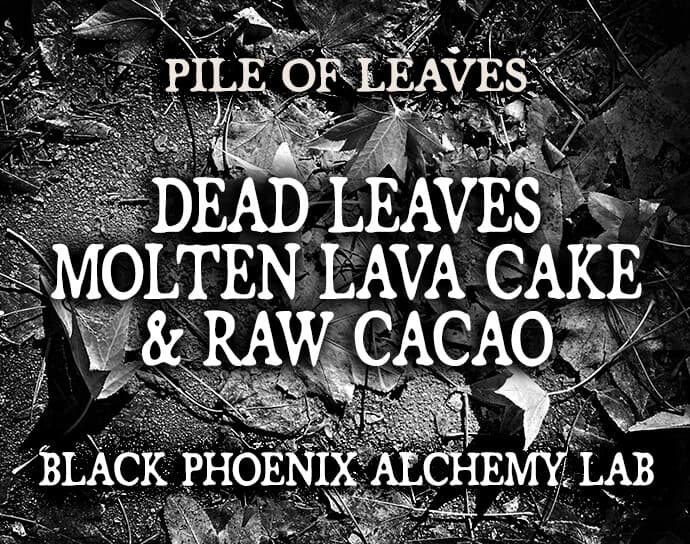 Dead Leaves, Molten Lava Cake, and Raw Cacao Perfume Bottle