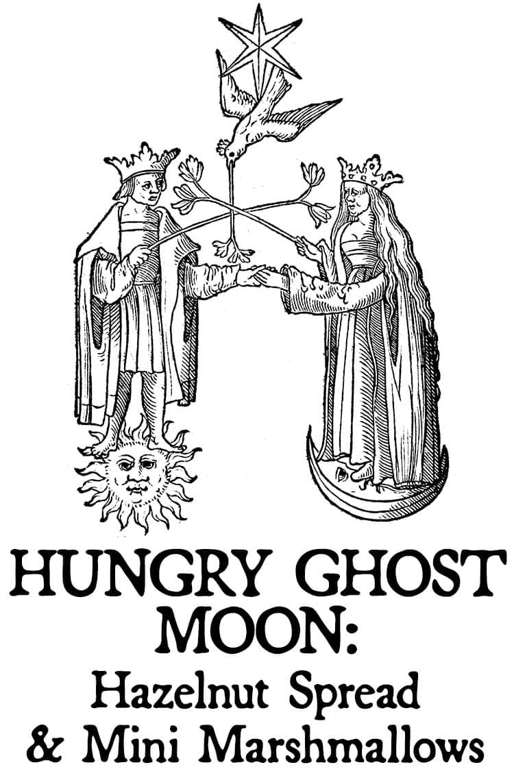 Hungry Ghost Moon: Hazelnut Spread and Mini Marshmallows Perfume Bottle