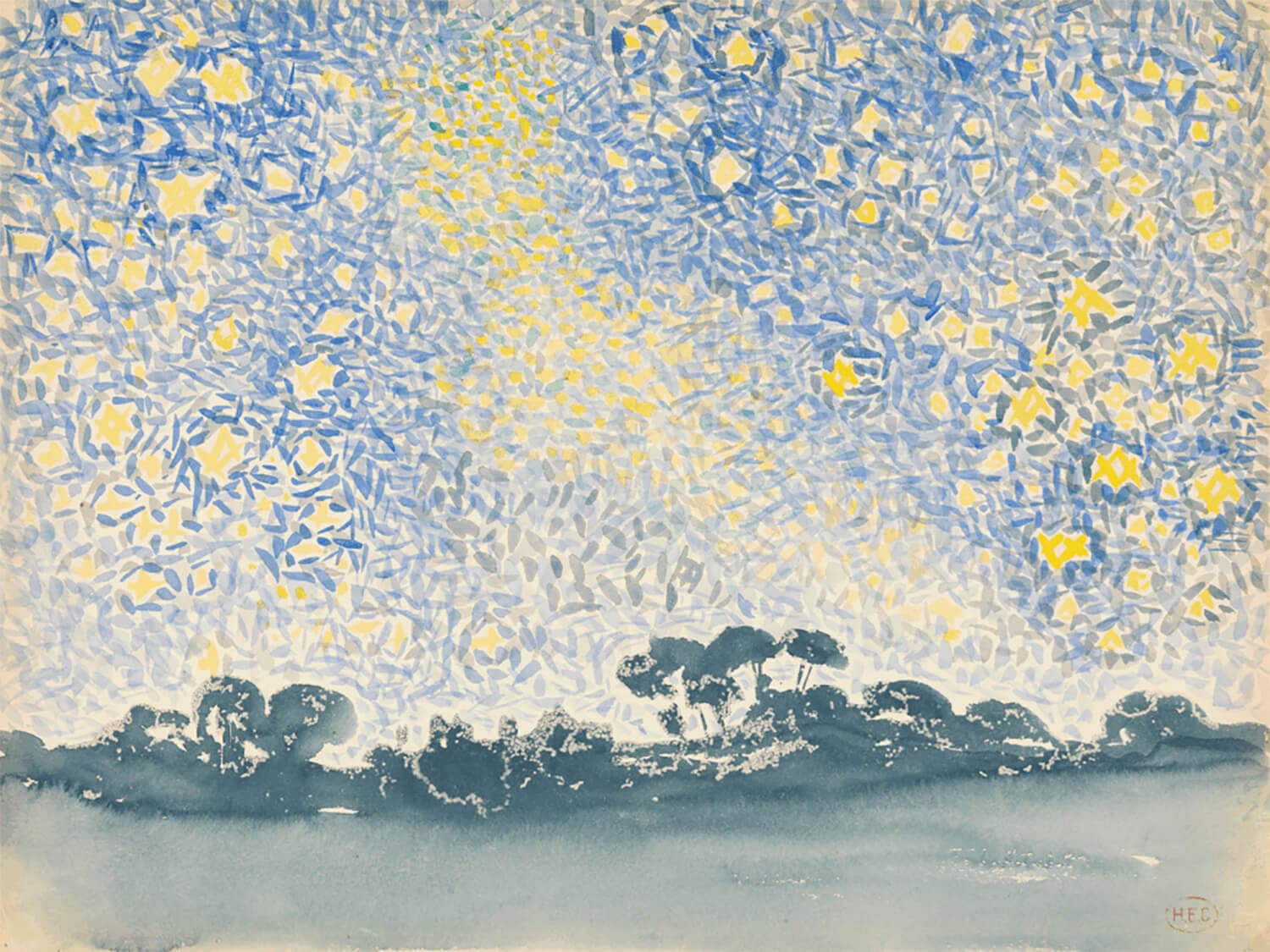 Landscape With Stars Perfume Bottle