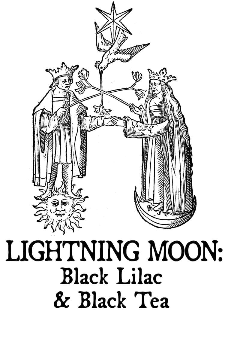 Lightning Moon: Black Lilac and Black Tea Perfume Bottle