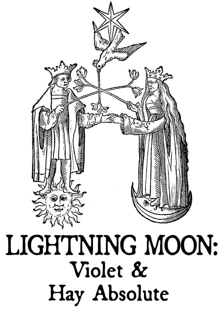 Lightning Moon: Violet and Hay Absolute Perfume Bottle