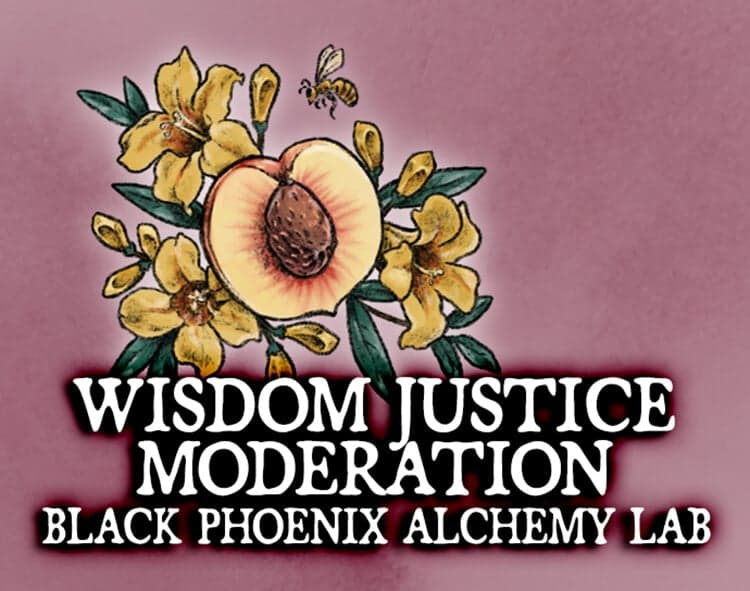 Wisdom, Justice, Moderation Perfume Bottle