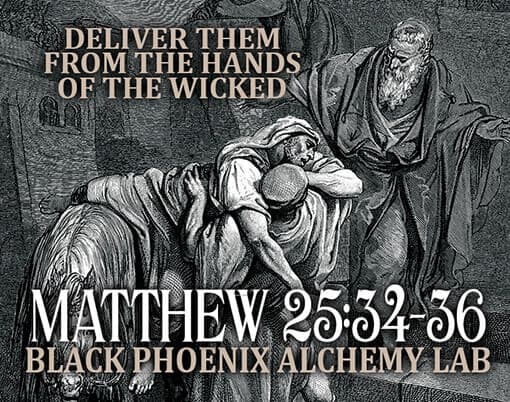 Matthew 25:34-36 Perfume Bottle