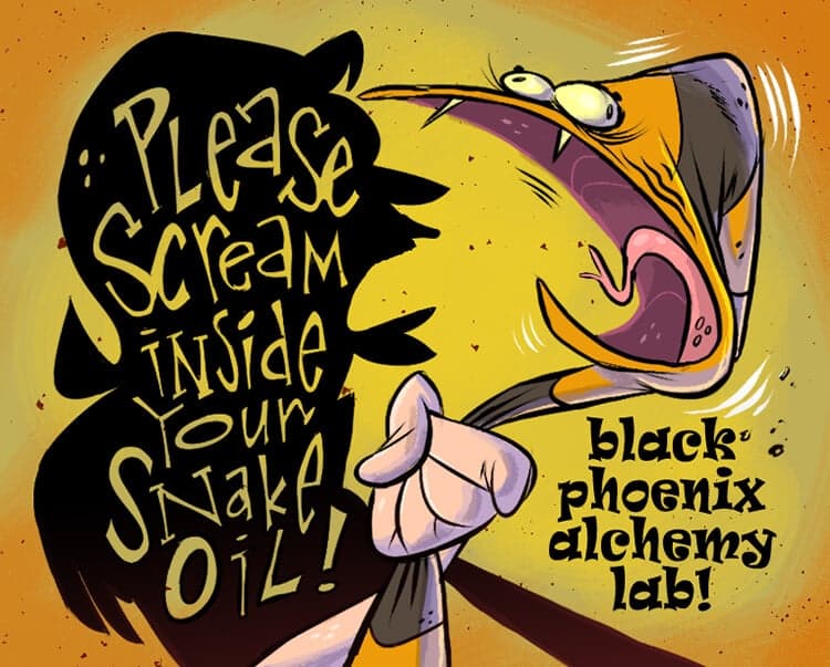 Please Scream Inside Your Snake Oil Perfume Bottle