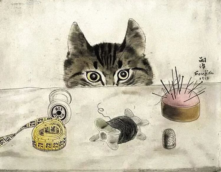 Cat at the Table Perfume Bottle