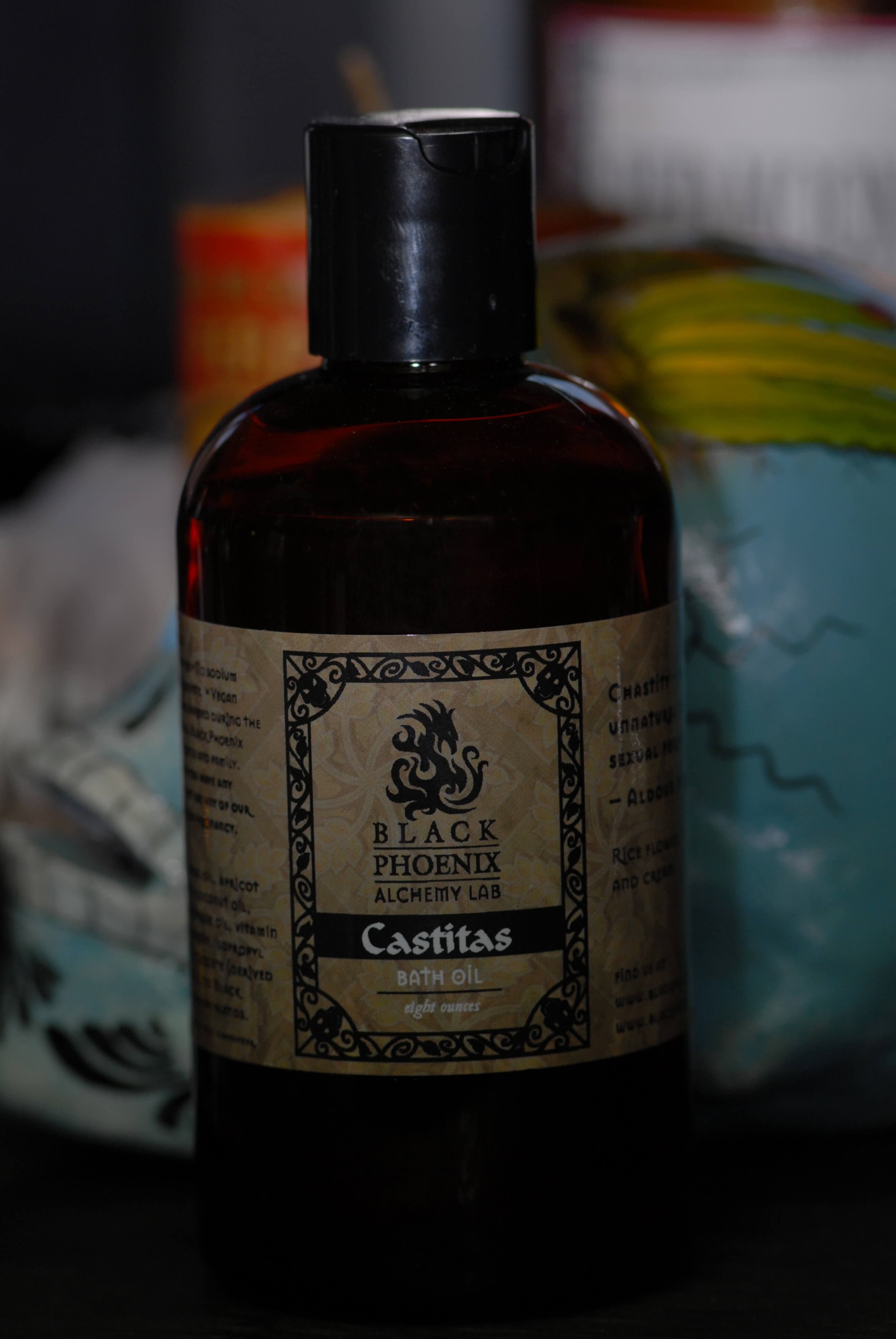 Castitas Bath Oil Perfume Bottle
