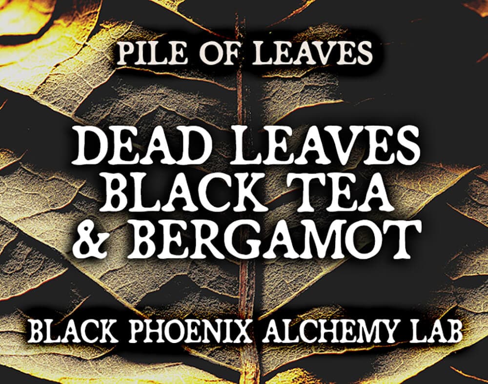 Dead Leaves, Black Tea, and Bergamot Perfume Bottle