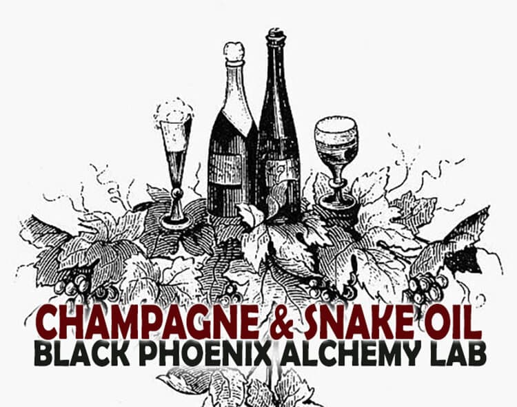 Champagne and Snake Oil Perfume Bottle