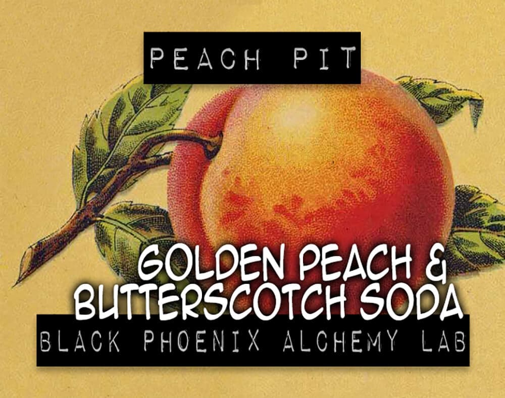 Golden Peach and Butterscotch Soda Perfume Bottle