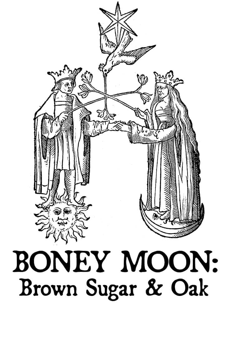 Boney Moon: Brown Sugar and Oak Perfume Bottle