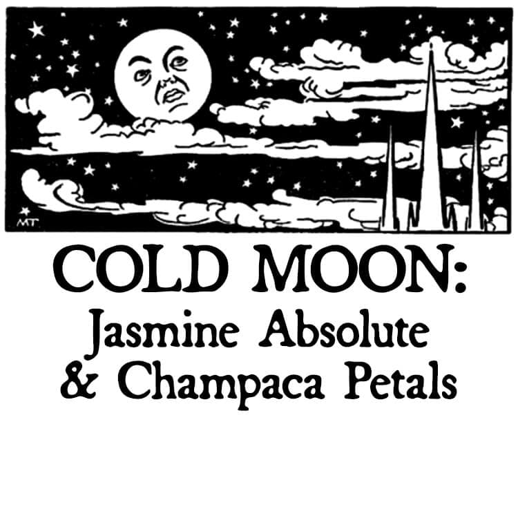Cold Moon: Jasmine Absolute and Champaca Petals Perfume Bottle