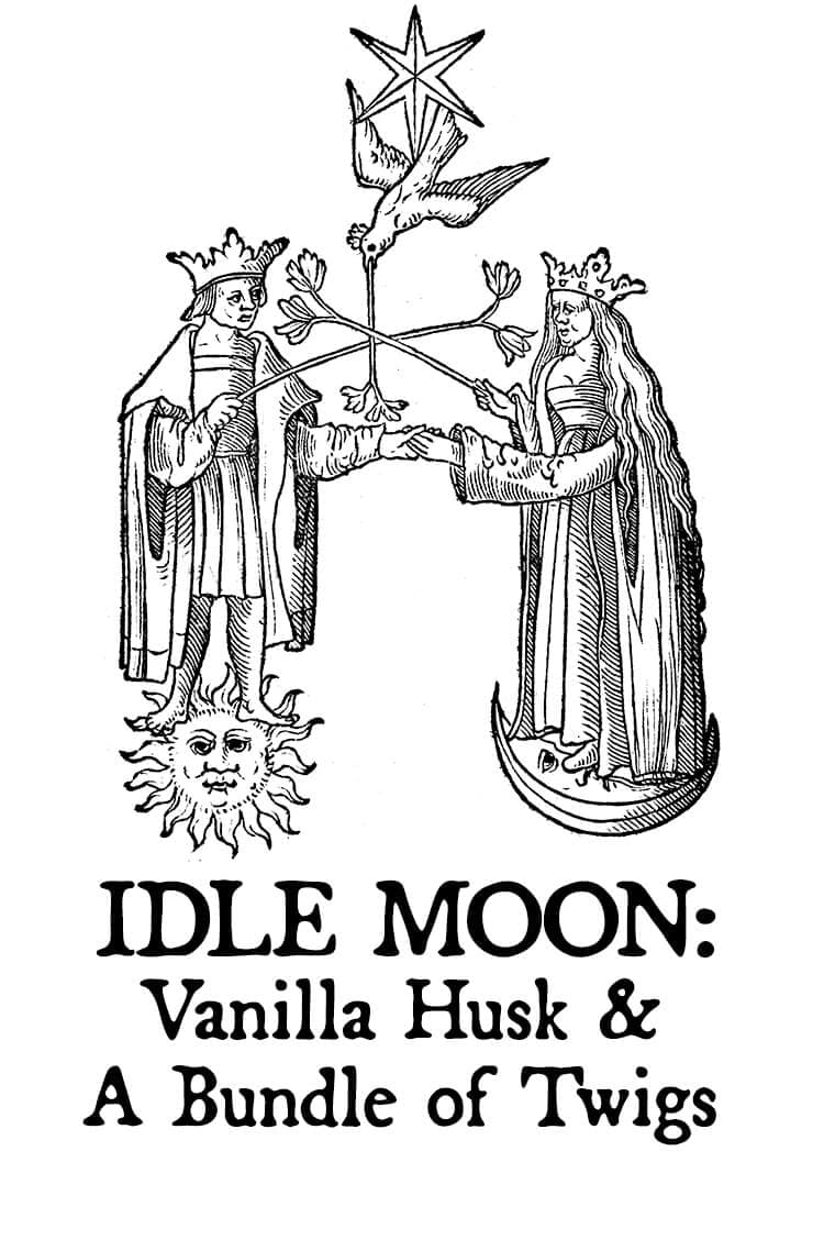 Idle Moon: Vanilla Husk and a Bundle of Twigs Perfume Bottle