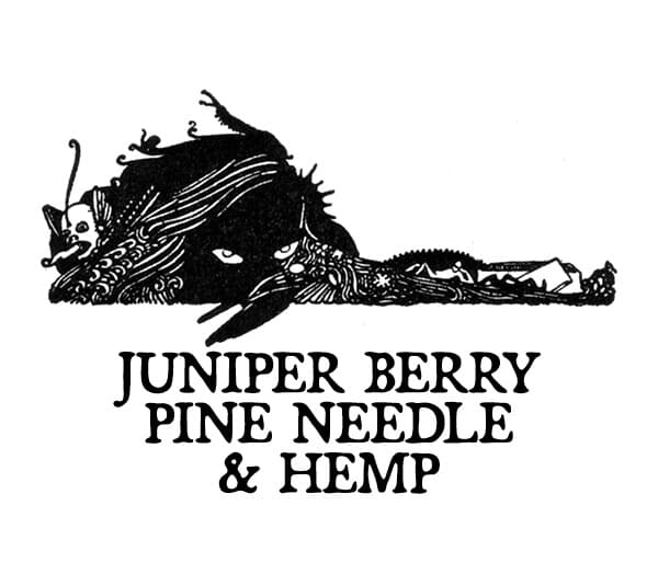 Juniper Berry, Pine Needle, and Hemp Perfume Bottle