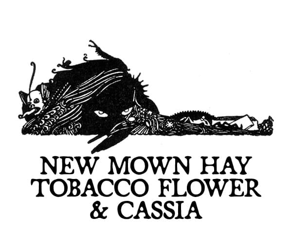 New Mown Hay, Tobacco Flower, and Cassia Perfume Bottle