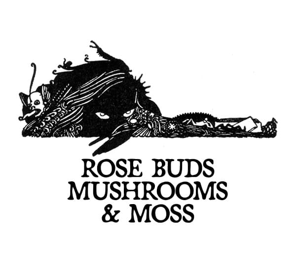 Rose Buds, Mushrooms, and Moss Perfume Bottle