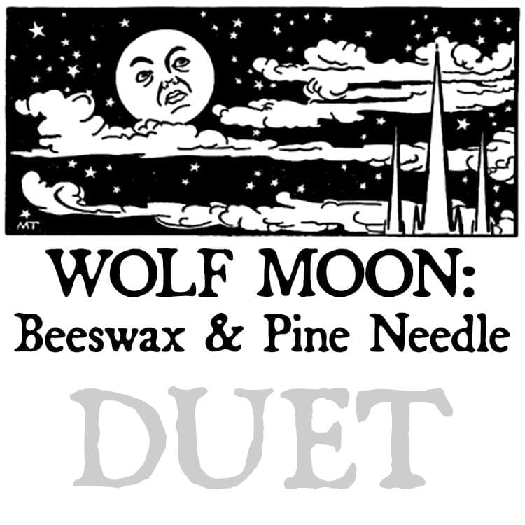 Wolf Moon: Beeswax & Pine Needle Perfume Bottle