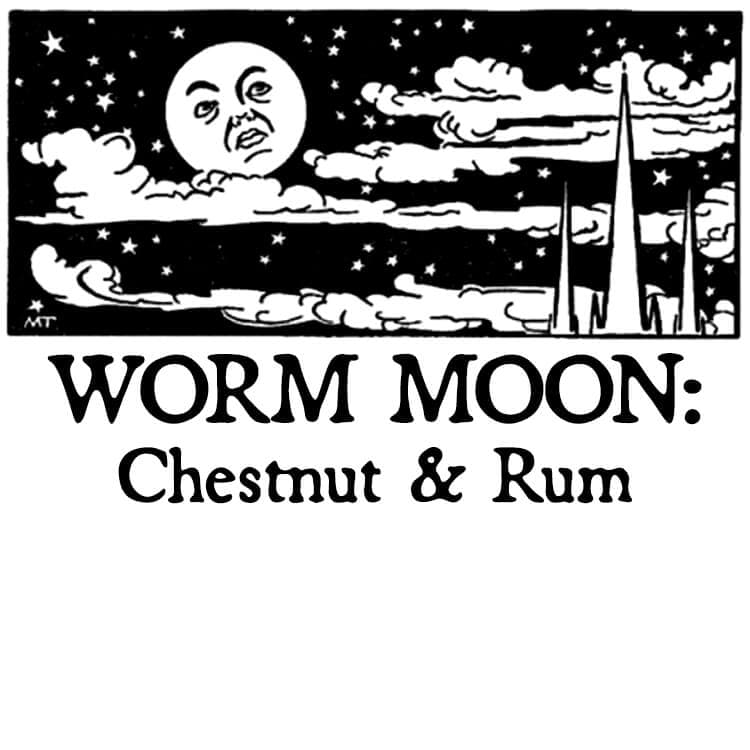 Worm Moon: Chestnut and Rum Perfume Bottle