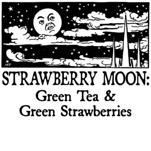 Strawberry Moon 2024: Green Tea and Green Strawberries Perfume Bottle
