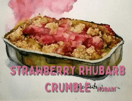 Strawberry Rhubarb Crumble - Stewed Rhubarb, Strawberry, Buttery Crumb Crust. by Morari Perfumes