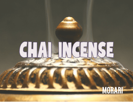 Chai Incense - Hot Metal, Chai Spices, Frankincense, Sweet Myrrh, Labdanum, Patchouli, Peru Balsam, Vanilla, Sandalwood Perfume Bottle