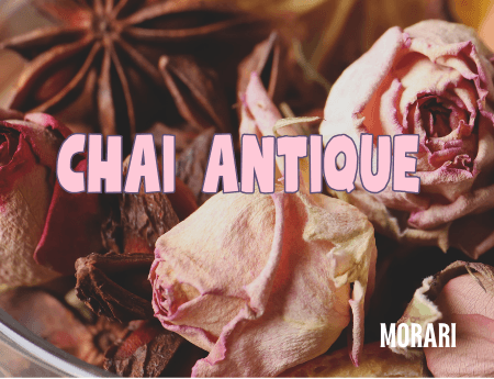 Chai Antique - Chai Spices, Crushed Rose Petals, Rose Milk, Patchouli, Cedar Perfume Bottle