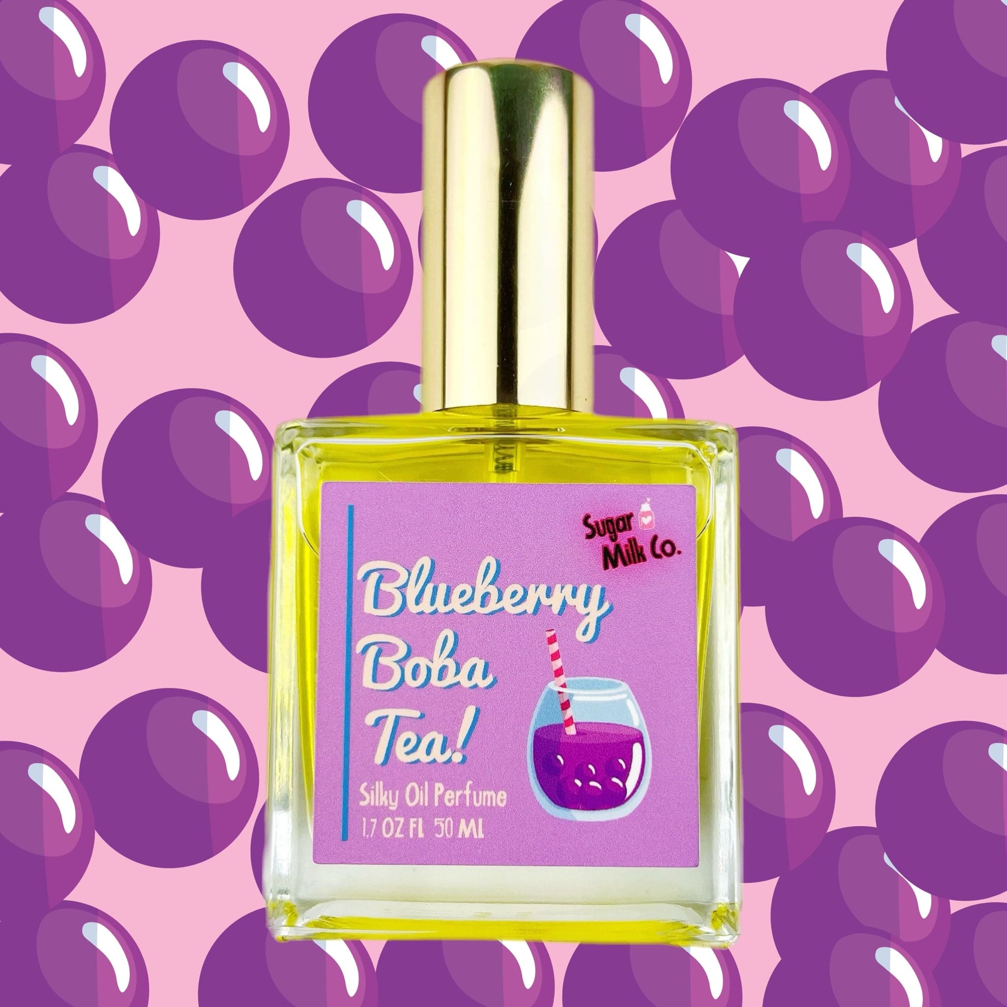 Blueberry Boba Tea Perfume Oil Perfume Bottle