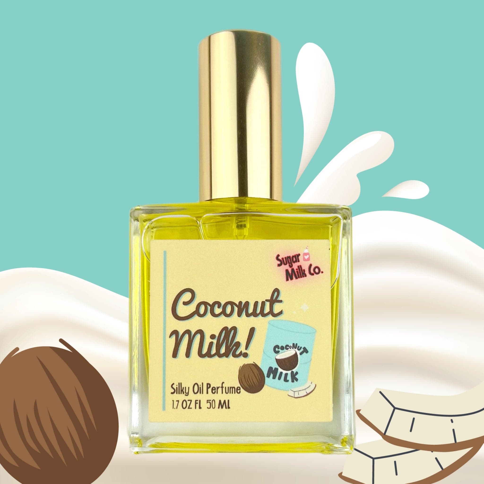 Coconut Milk Perfume Oil Perfume Bottle