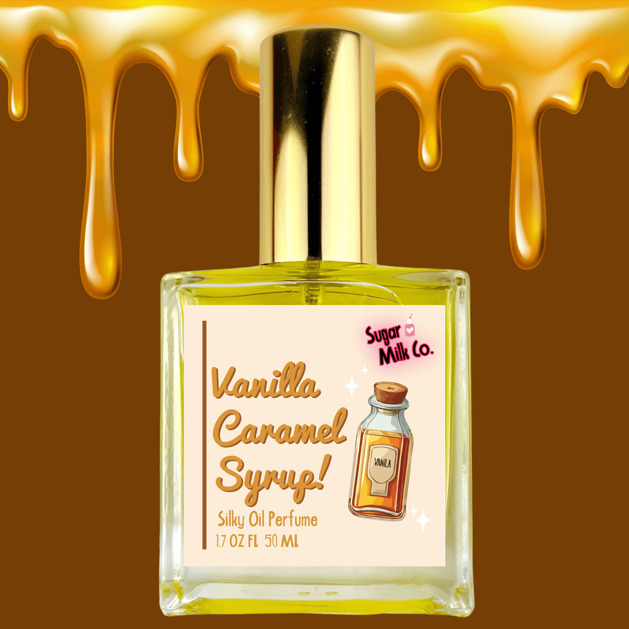 Vanilla Caramel Syrup Perfume Oil (dupe) Perfume Bottle