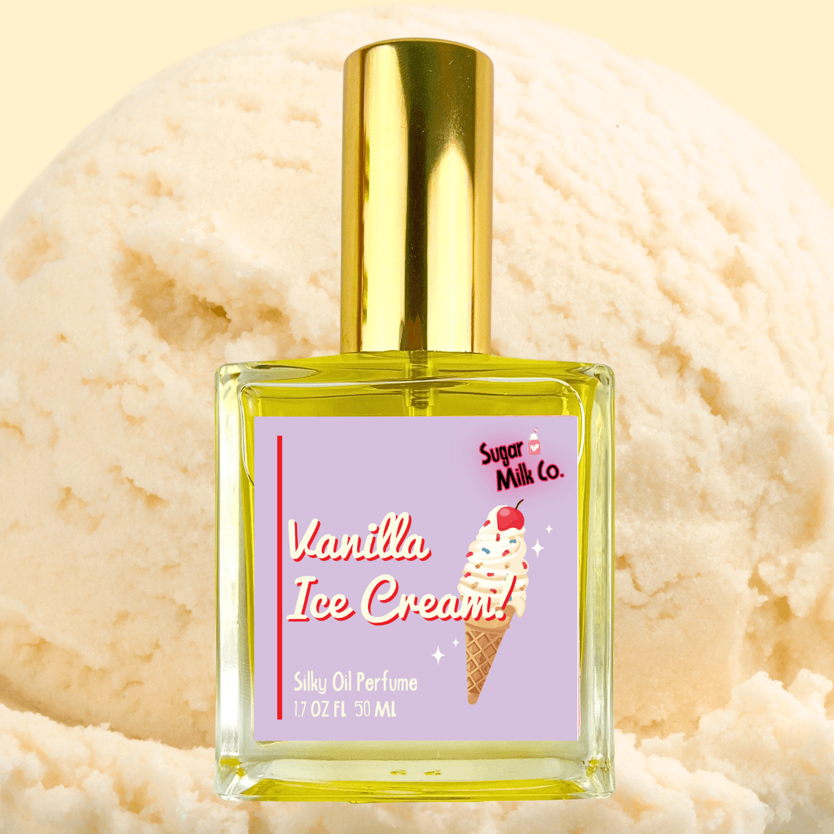 Vanilla Ice Cream Perfume Oil Perfume Bottle