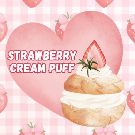 Strawberry Cream Puff Perfume Bottle