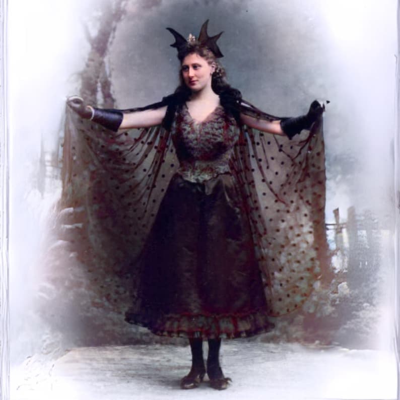 Bat Wings & Black Lace Perfume Bottle