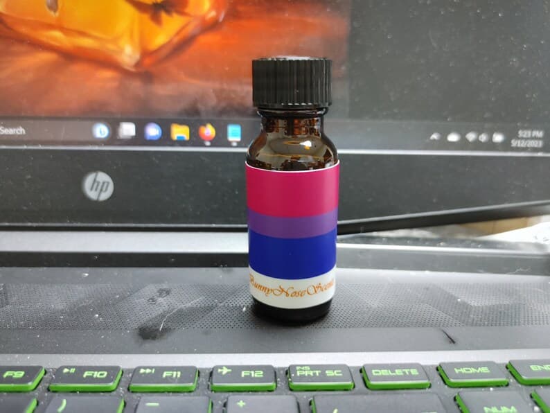 Bisexual Pride Flag Perfume Bottle