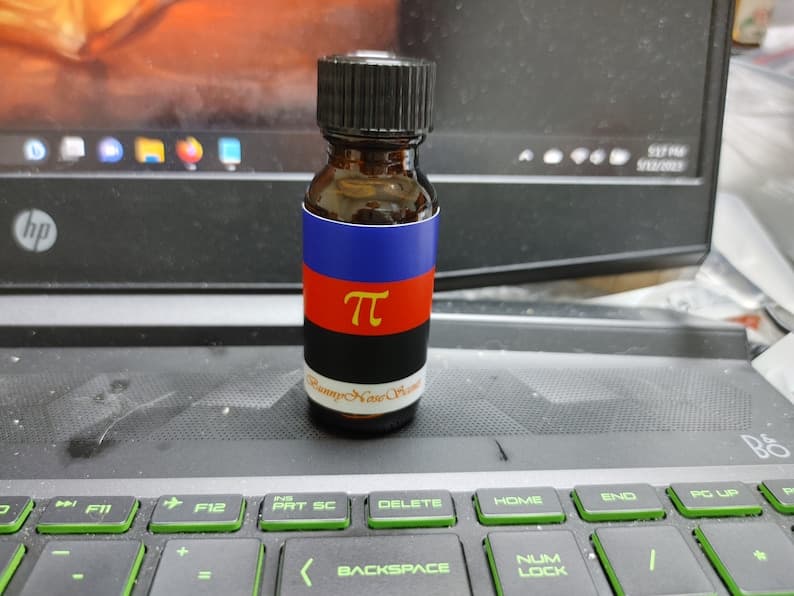 Polyamory Pride Flag Perfume Bottle