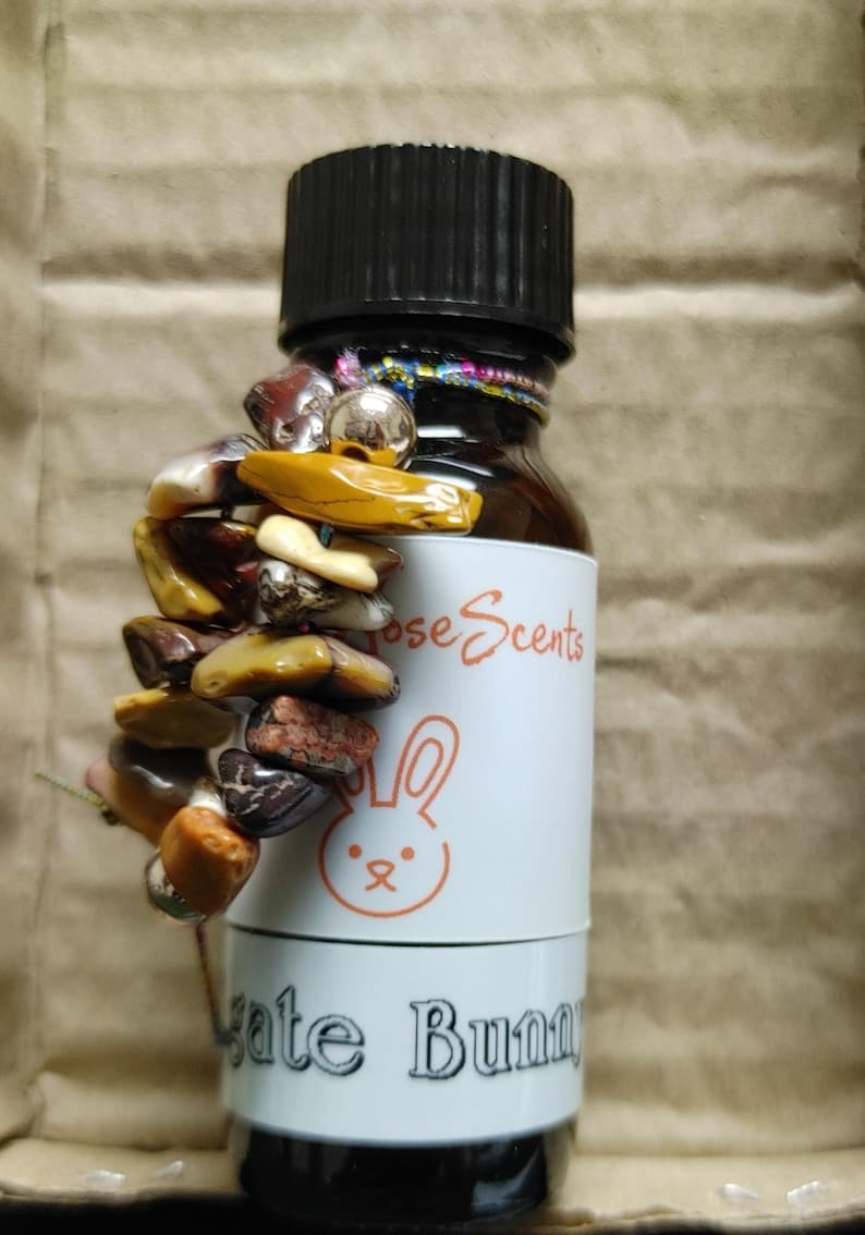 Agate Bunny Perfume Bottle