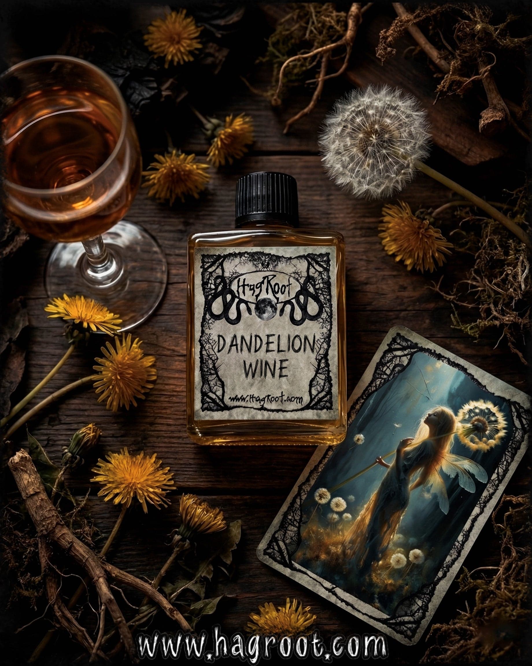Dandelion Wine Dandelion Perfume Bottle