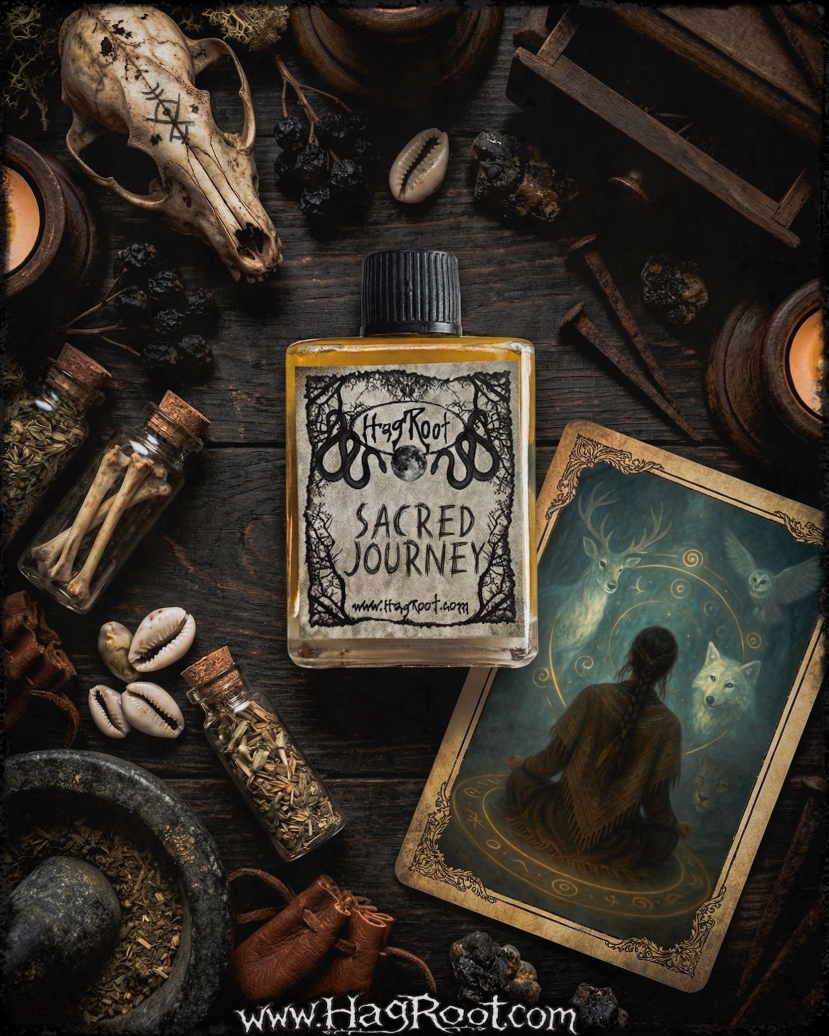 Sacred Journey Temple Resins Perfume Bottle