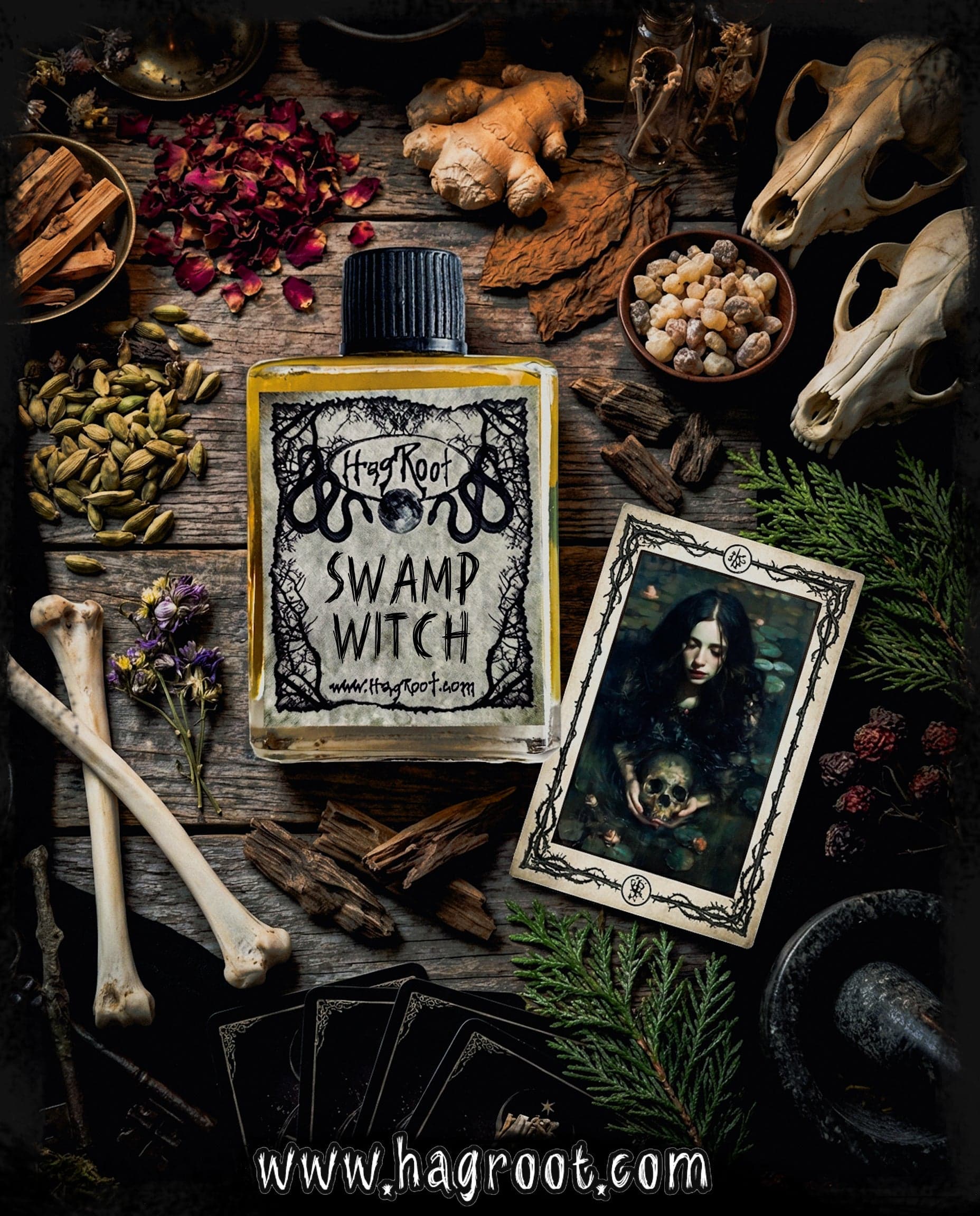 Swamp Witch Spanish Perfume Bottle