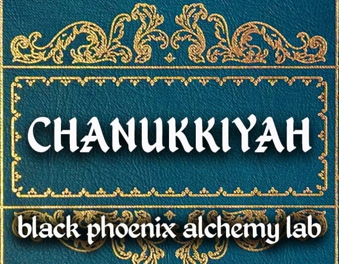Chanukkiyah by Black Phoenix Alchemy Lab