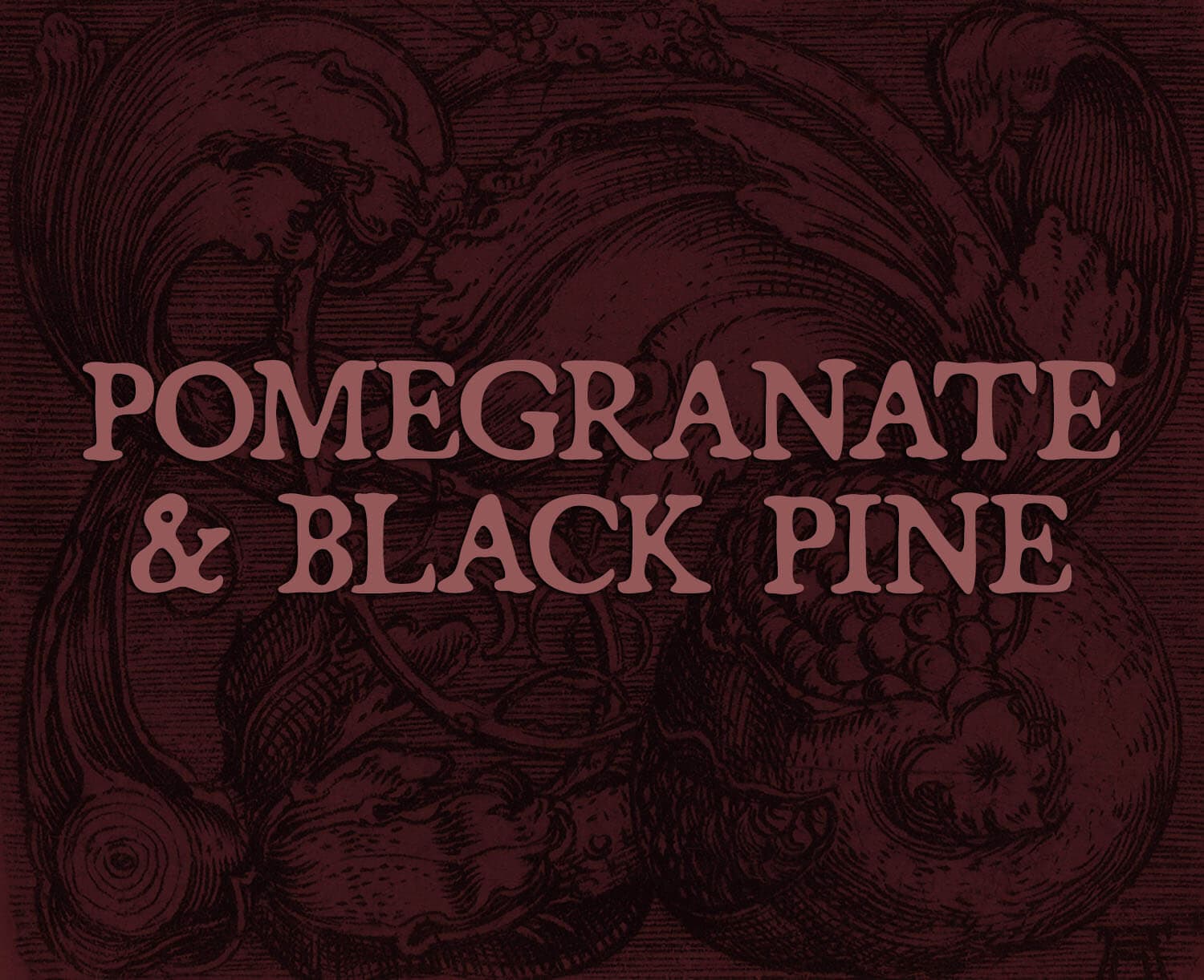 Pomegranate and Black Pine Room Perfume Bottle