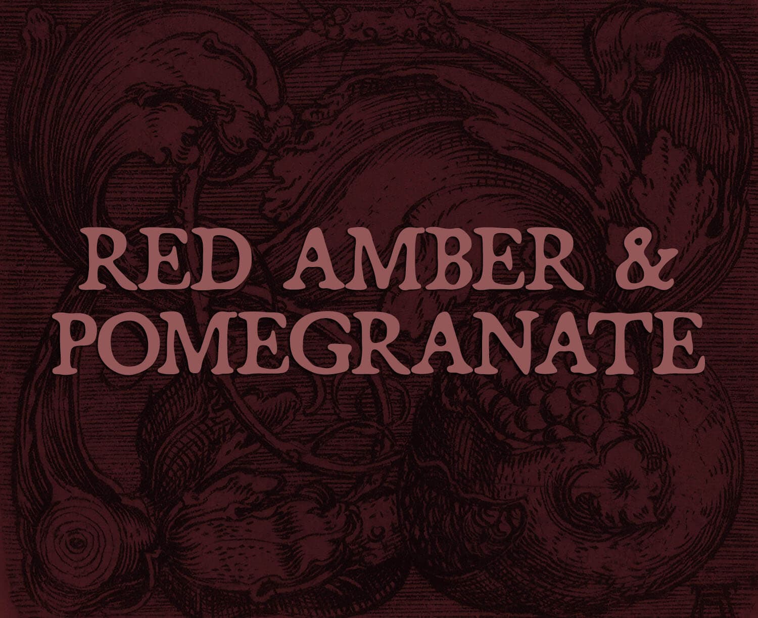 Red Amber and Pomegranate Room Perfume Bottle