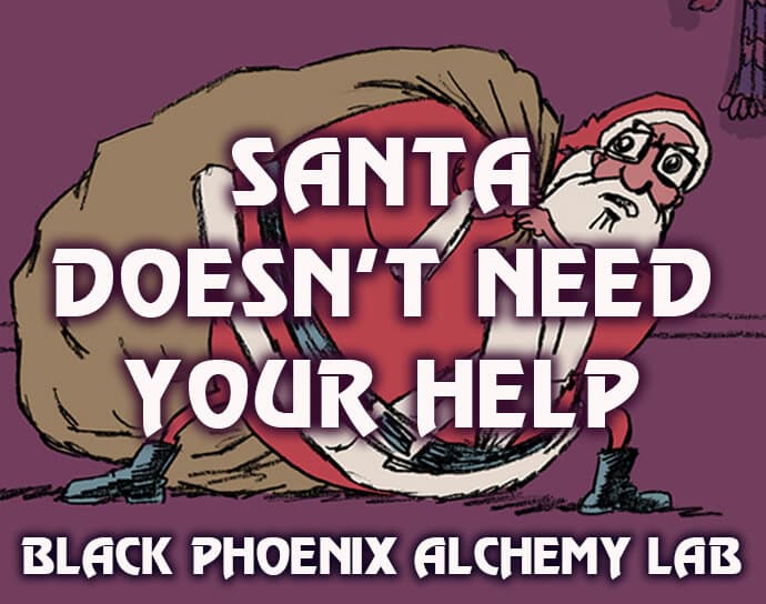 Santa Doesnt Need Your Help Atmosphere Perfume Bottle