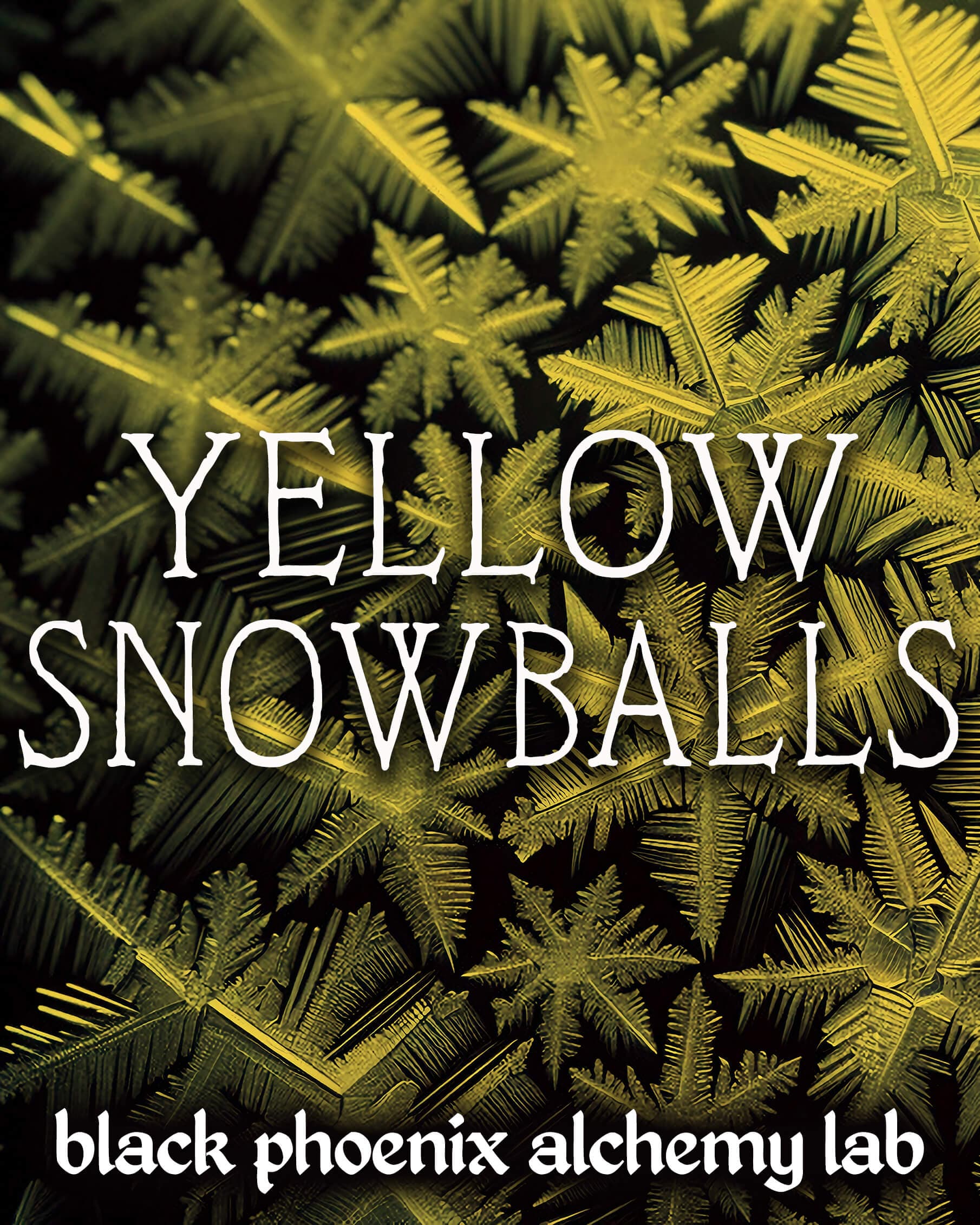 Yellow Snowballs Lotion Perfume Bottle