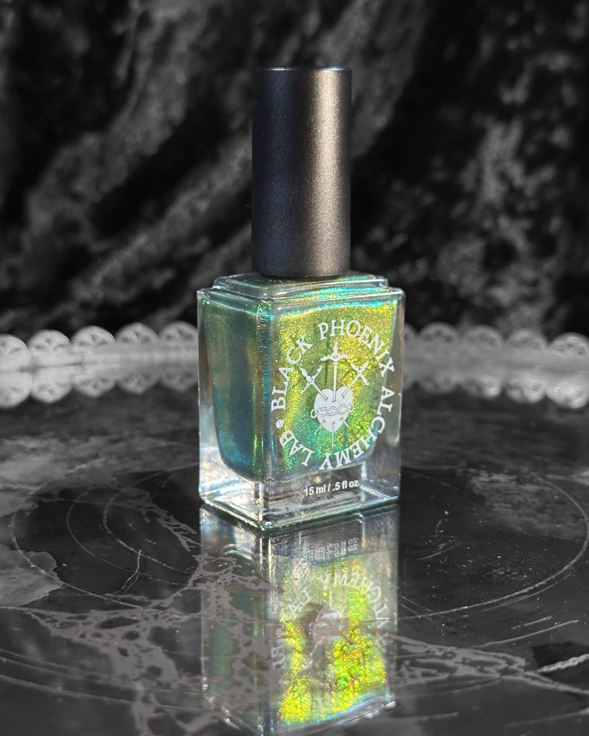 Green Lovebat Nail Polish Perfume Bottle