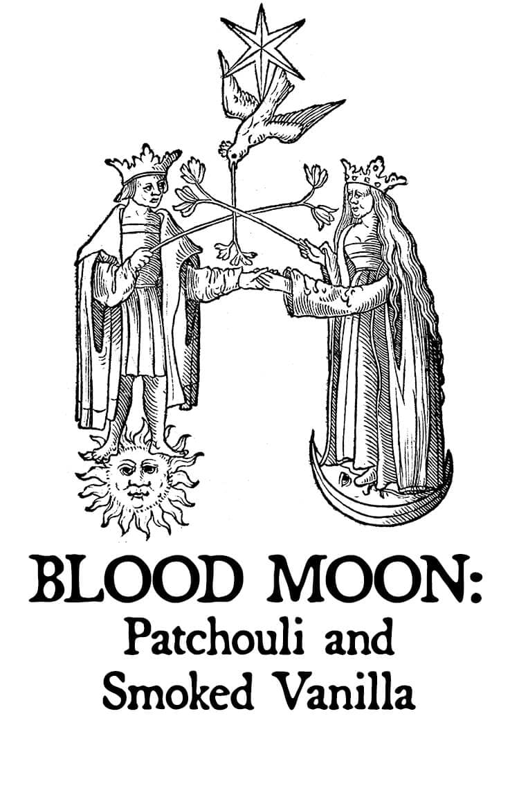 Blood Moon: Patchouli and Smoked Vanilla Lotion Perfume Bottle