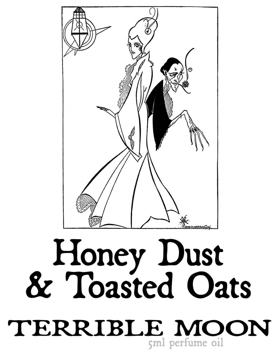 Terrible Moon: Honey Dust and Toasted Oats Perfume Bottle