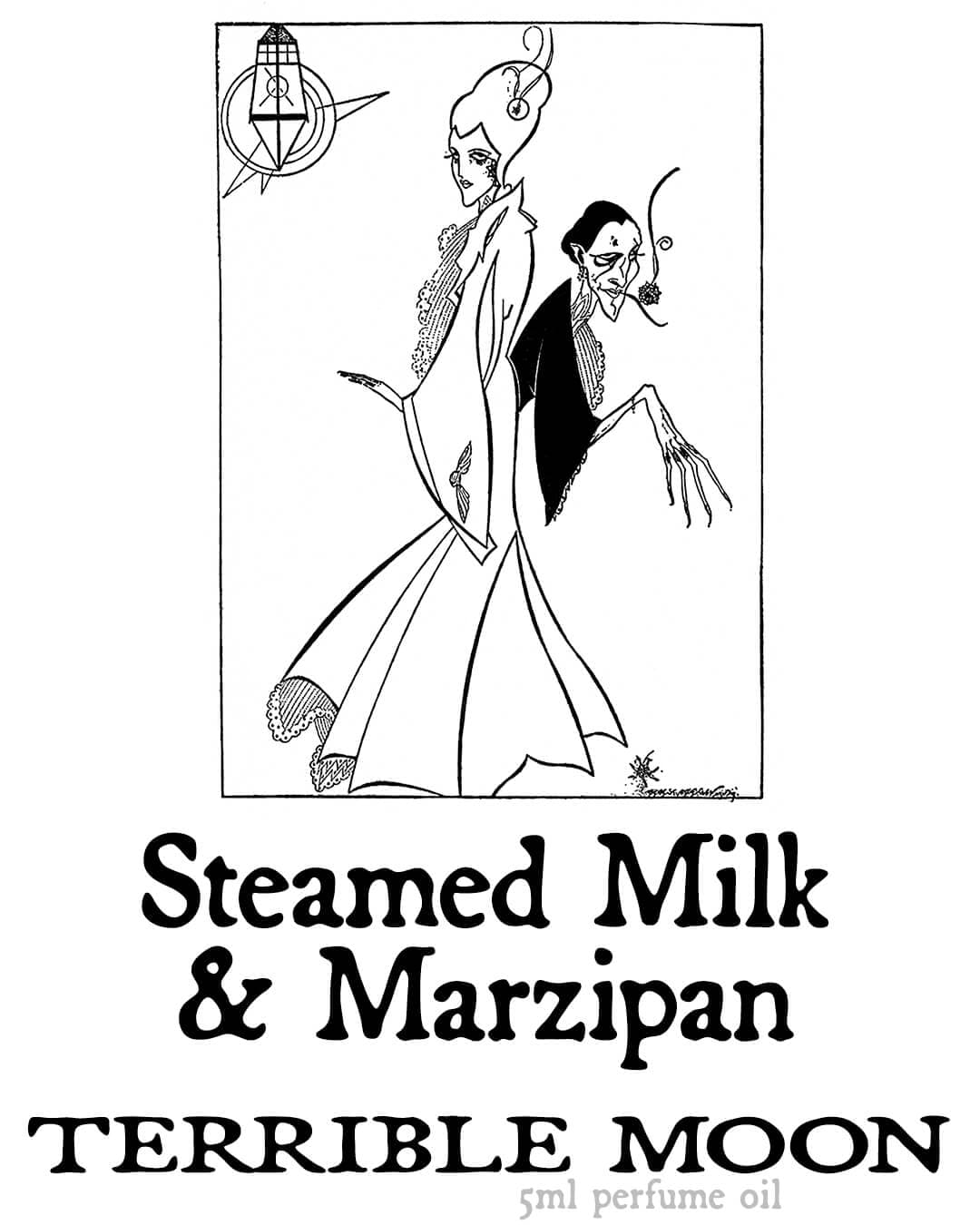 Terrible Moon: Steamed Milk and Marzipan Perfume Bottle