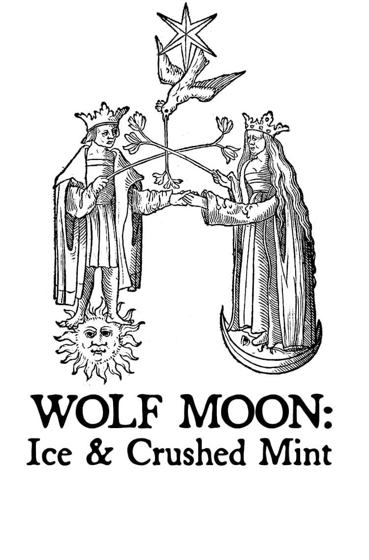 Wolf Moon: Ice & Crushed Mint Lotion Perfume Bottle