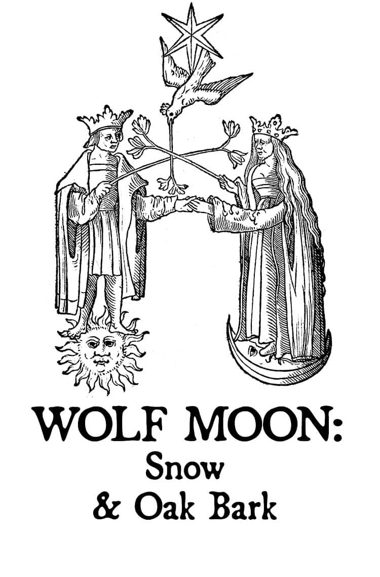 Wolf Moon: Snow & Oak Bark Perfume Bottle
